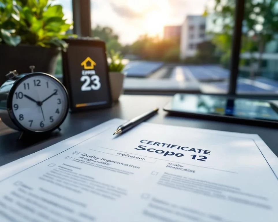 Scope 12 certificate agreement